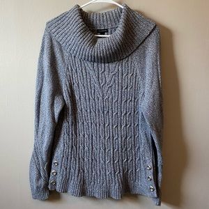 Talbots Cowl Neck Sweater Blue Size L